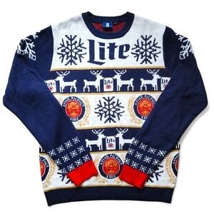 Miller Lite Ugly Christmas Sweater